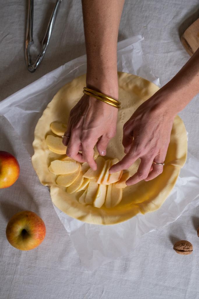 preparation tarte aux pommes